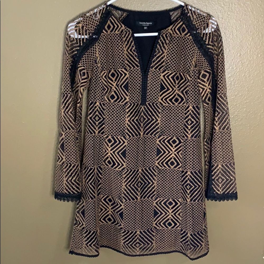 00P Nanette Lepore knit mini dress long sleeves